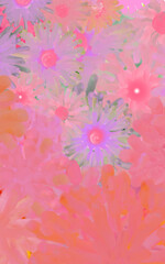 abstract background with flowers
