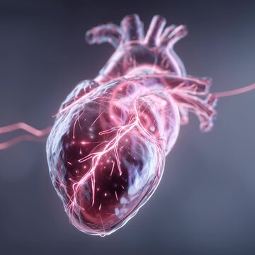 image of a heart pumping. Medical animation. no camera changes. 60 bpm. 20 seconds
