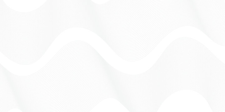 Minimal waveform frequency futuristic energy sound technology concept background. Abstract white wave line vector business texture. Pattern line blend curve flow futuristic background.