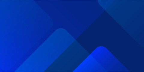 Abstract blue background with glowing geometric lines. Modern blue gradient geometric art