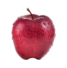 red apple isolated on white