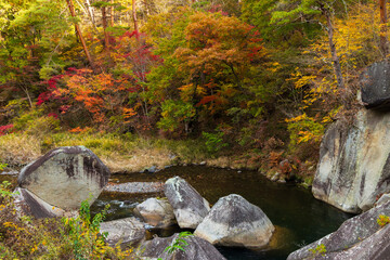 日本の風景・秋　山梨県甲府市　紅葉の昇仙峡  © Yuta1127