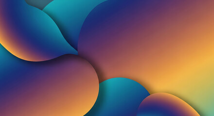 Abstract Fluid Gradient Shapes with Smooth Shadows and Soft Lighting graphic design Full HD 4K Video Download 2025 2026