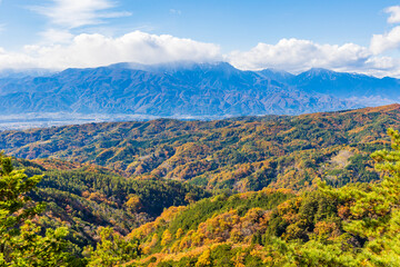 日本の風景・秋　山梨県甲府市　紅葉の昇仙峡　パノラマ台からの眺望 © Yuta1127