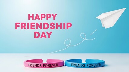 Celebrating the bond of friendship on a special day illustration