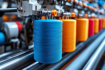 selective focus high-speed threads feeding line for professional textile manufacturing