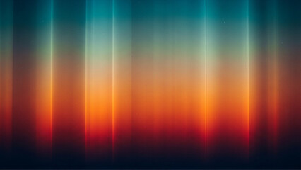 Abstract Aurora Curtain Gradient with Flowing Light Beams and Atmospheric Depth