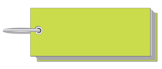 シンプルでリアルな空白の単語帳のイラスト