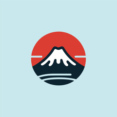 Mount Fuji Japan Logo