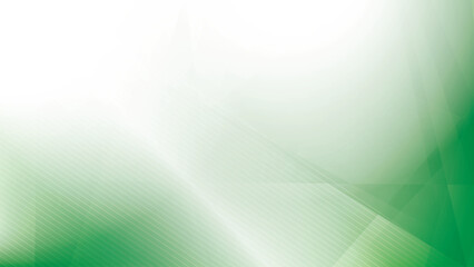 Abstract white and green color, modern design stripes background with geometric shape and glowing light. Vector illustration.