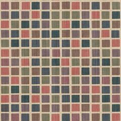  Mosaic Square Seamless Pattern on Textured Background