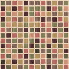  Mosaic Square Seamless Pattern on Textured Background