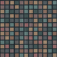  Mosaic Square Seamless Pattern on Textured Background