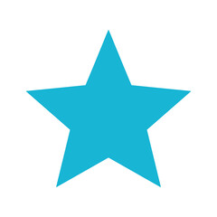Obraz premium Blue Star Icon