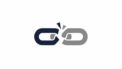 Breaking chain link symbol freedom.