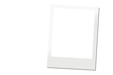 vector photo card with like polaroid