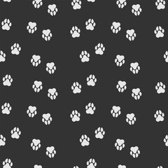 Pet Paw Print Seamless Pattern