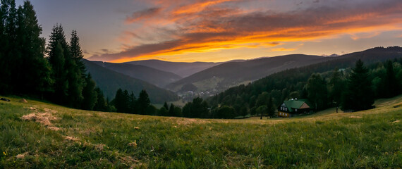 Evening panorama - Krkono&scaron;e National Park