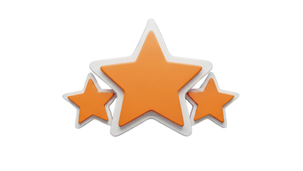 Three Orange Stars Rating