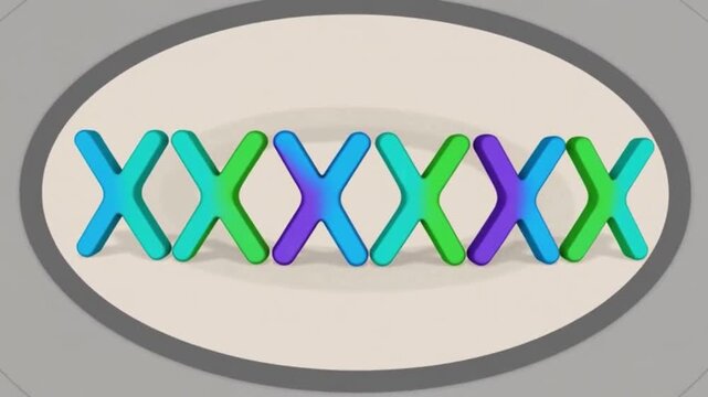 Metaphase Chromosomes Alignment Animation &ndash; Classroom Biology Illustration