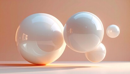 white egg with reflection