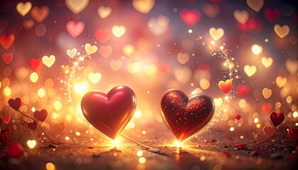 red heart background