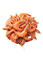 [Generative AI] 쌓인 신선한 익힌 새우