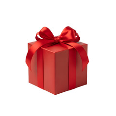 [Generative AI] 빨간 리본이 묶인 레드 선물 상자