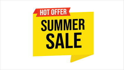 summer sale hot offer sale banner