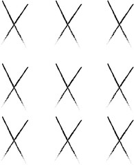 Adobe IlluRed cross sign on transparent background, black cross marker PNG. black  cross marker isolated on a white background.