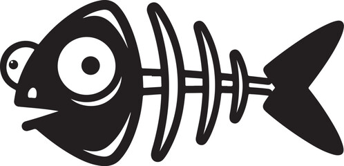 Fish Bone Skeleton Vector Bundle