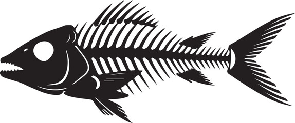 Fish Bone Skeleton Vector Bundle