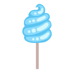 minimal flat cotton candy icon