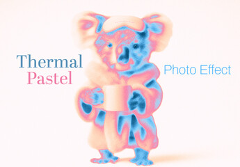 Infrared Heatmap Color Photo Effect