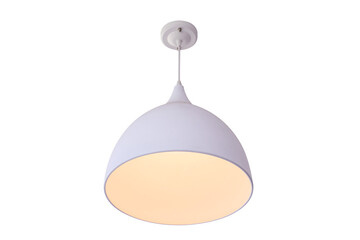 Modern white hanging lamp