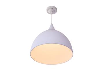 Modern white hanging lamp