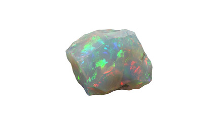 Naklejka premium Rough Iridescent Opal Stone