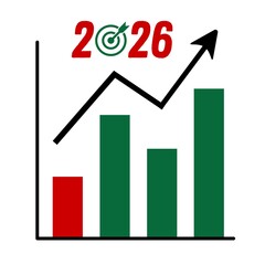 business graph profit, business graph upwards with arrow