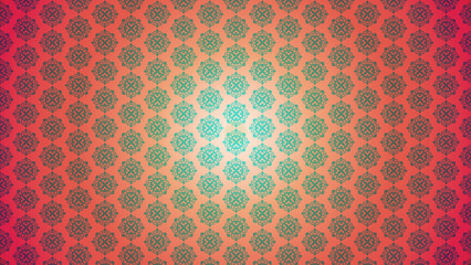 Colorful geometric pattern with intricate on gradient background