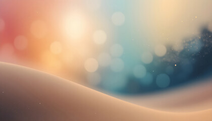 Soft Desert Dunes With Bokeh Lights And Sun Flare sand landscape