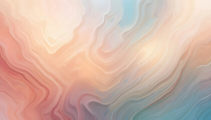 Soft peach and blue abstract marbled texture background orange pink