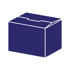 Blue Box Vector Illustration