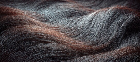 A brown hair texture serves as the background for image technology