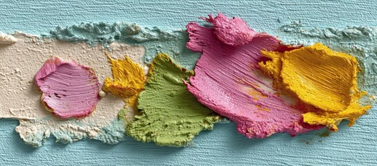 An abstract, colorful paint art serves as the background for image technology