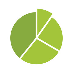 Green Pie Chart Illustration