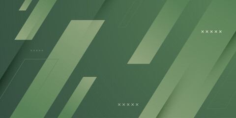 Abstract green background. Simple overlap arrow shapes concept theme design. Simple pattern element style.