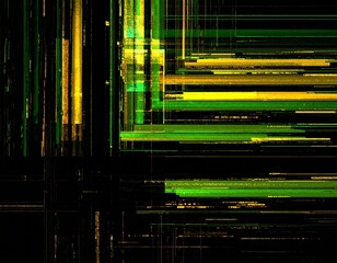 緑と黄色のサイバーなテスクチャ