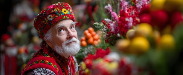 Festive colors emphasize the joy of Orthodox Christmas celebrations.