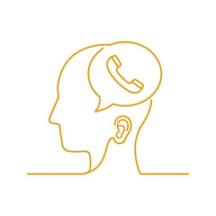 Customer service and support icon call center and technical support. Vector illustration