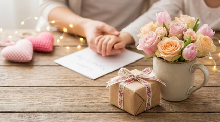 Celebrating love and togetherness home photograph cozy atmosphere close-up romantic gesture